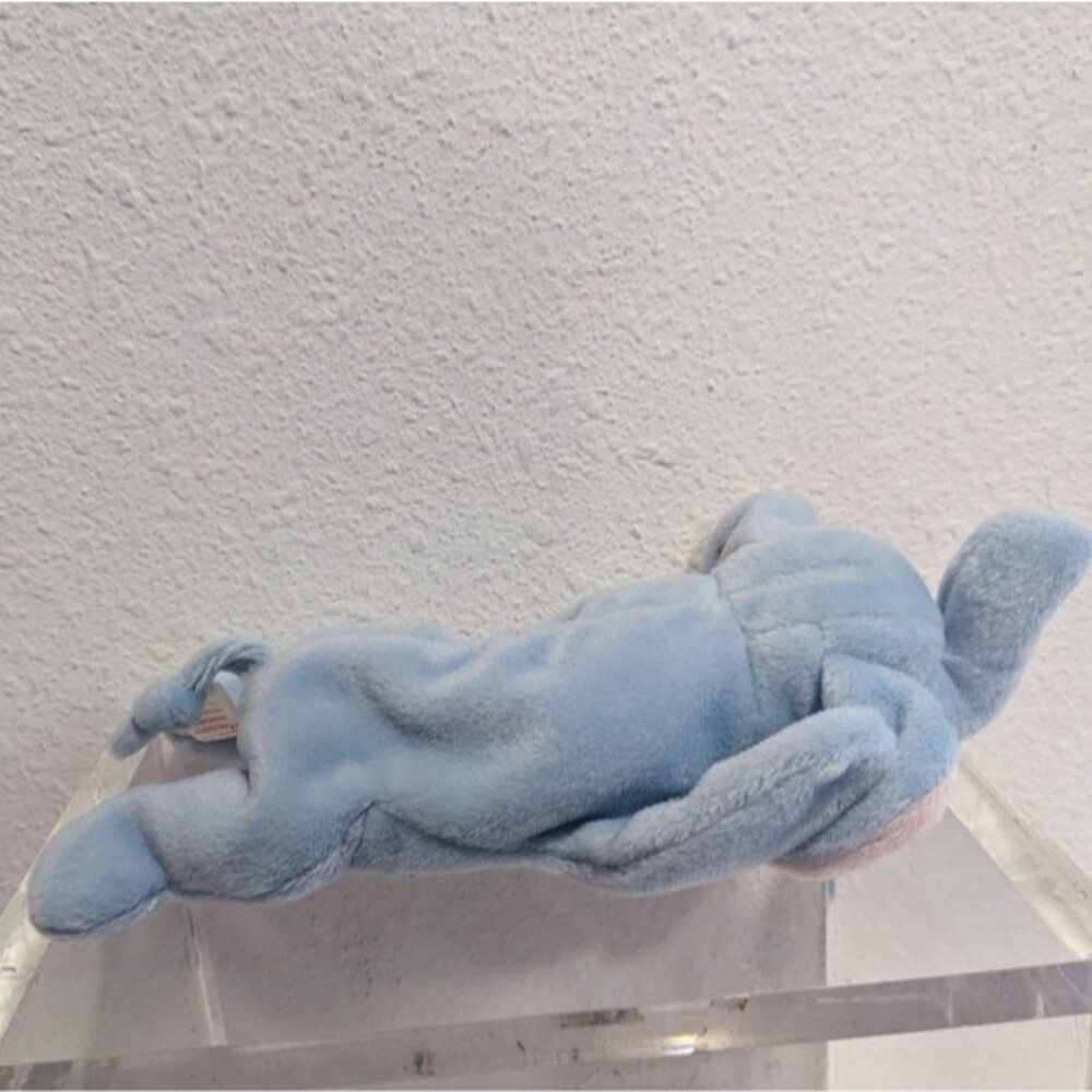 Ty Beanie Baby Peanut The Elephant Light Blue PVC Pellets 1995 - Picture 2 of 12